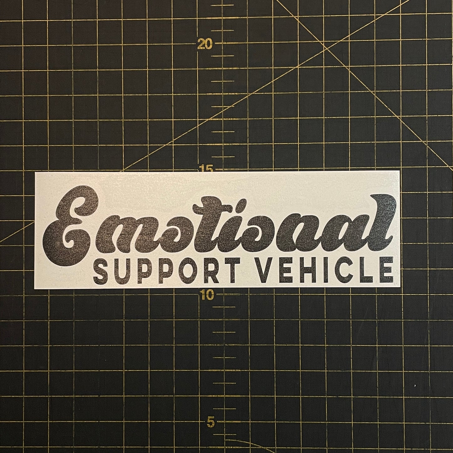 Emotional Support Vehicle Sticker