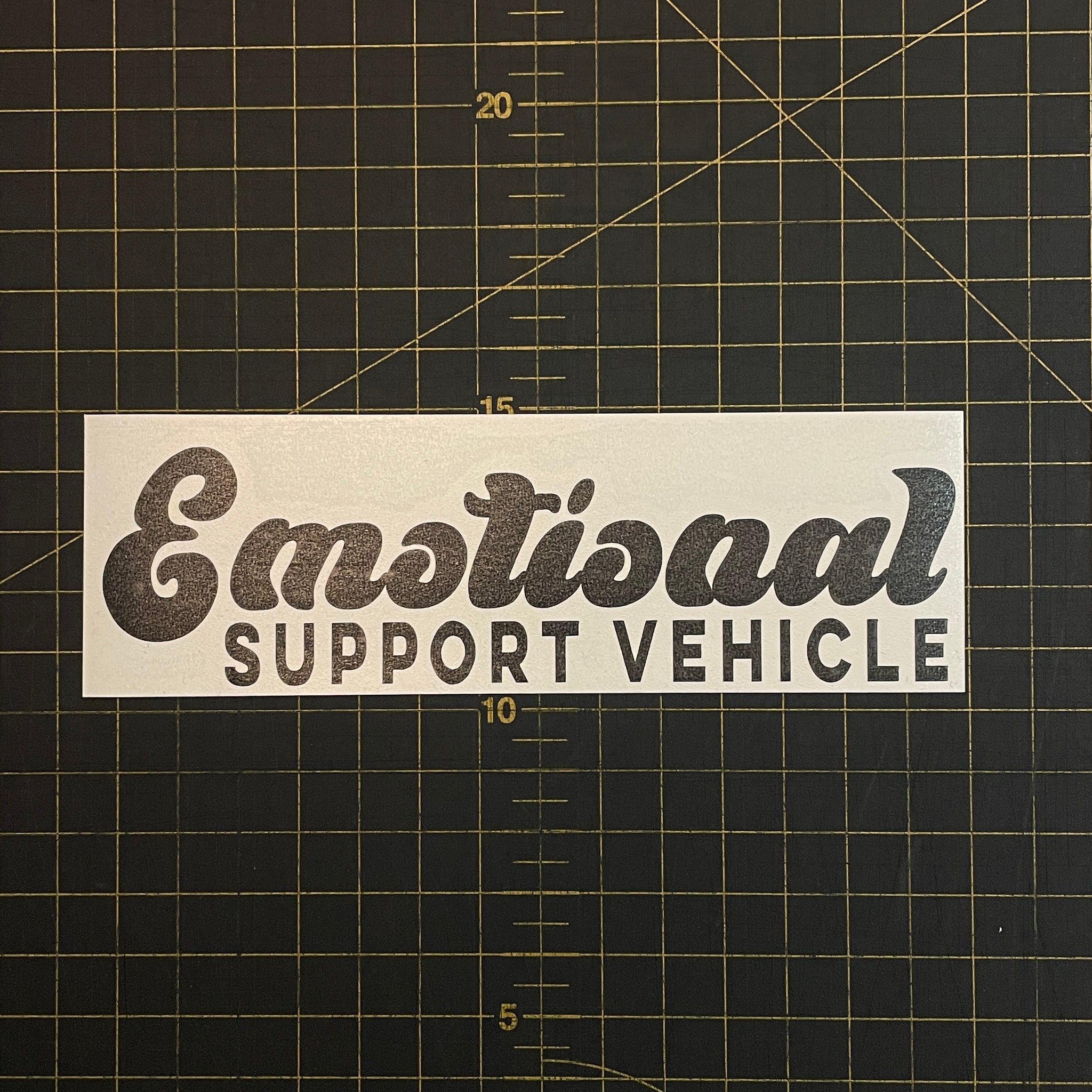 Emotional Support Vehicle Sticker