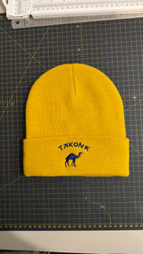 Camel Embroidered Beanie