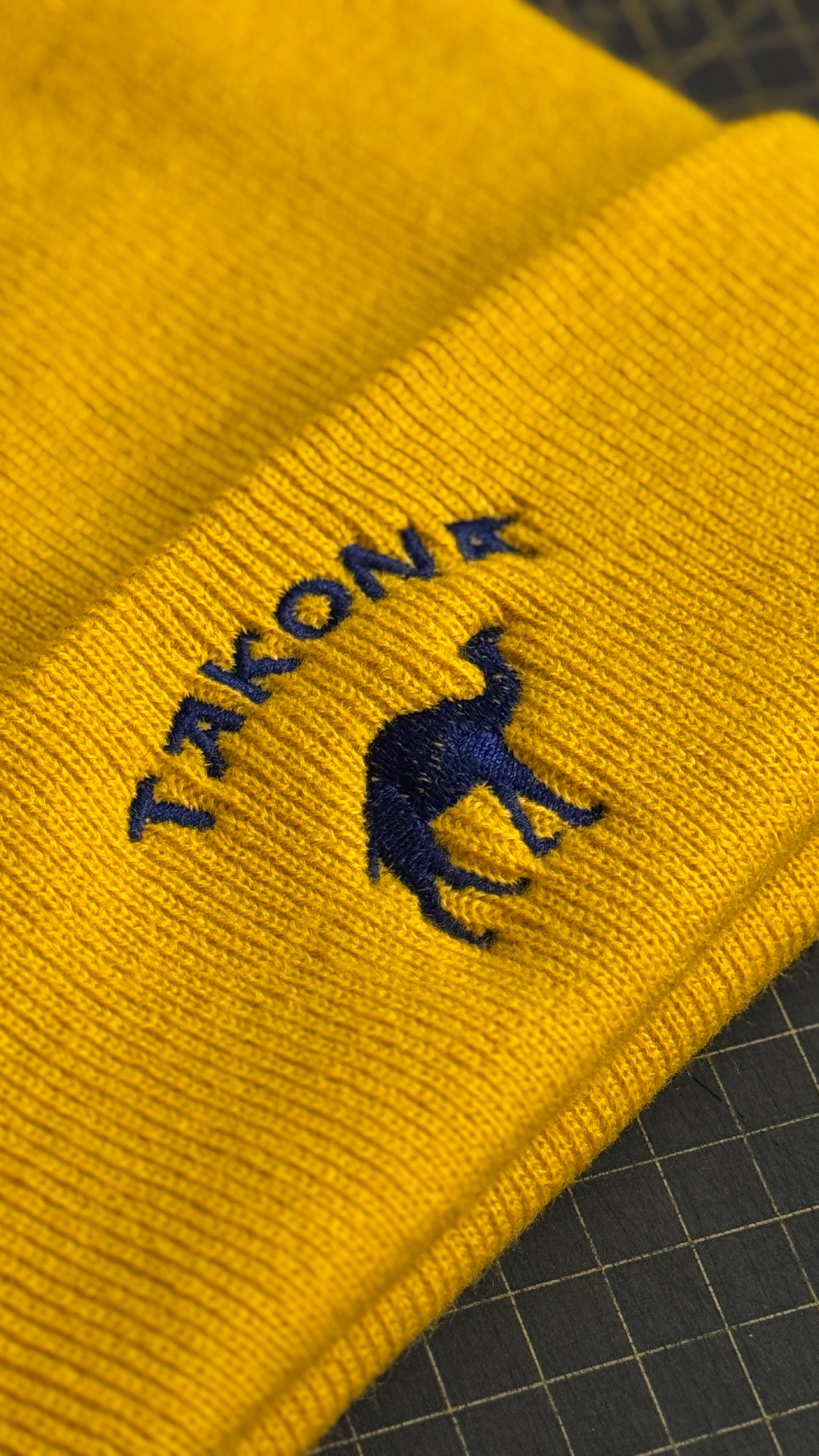 Camel Embroidered Beanie