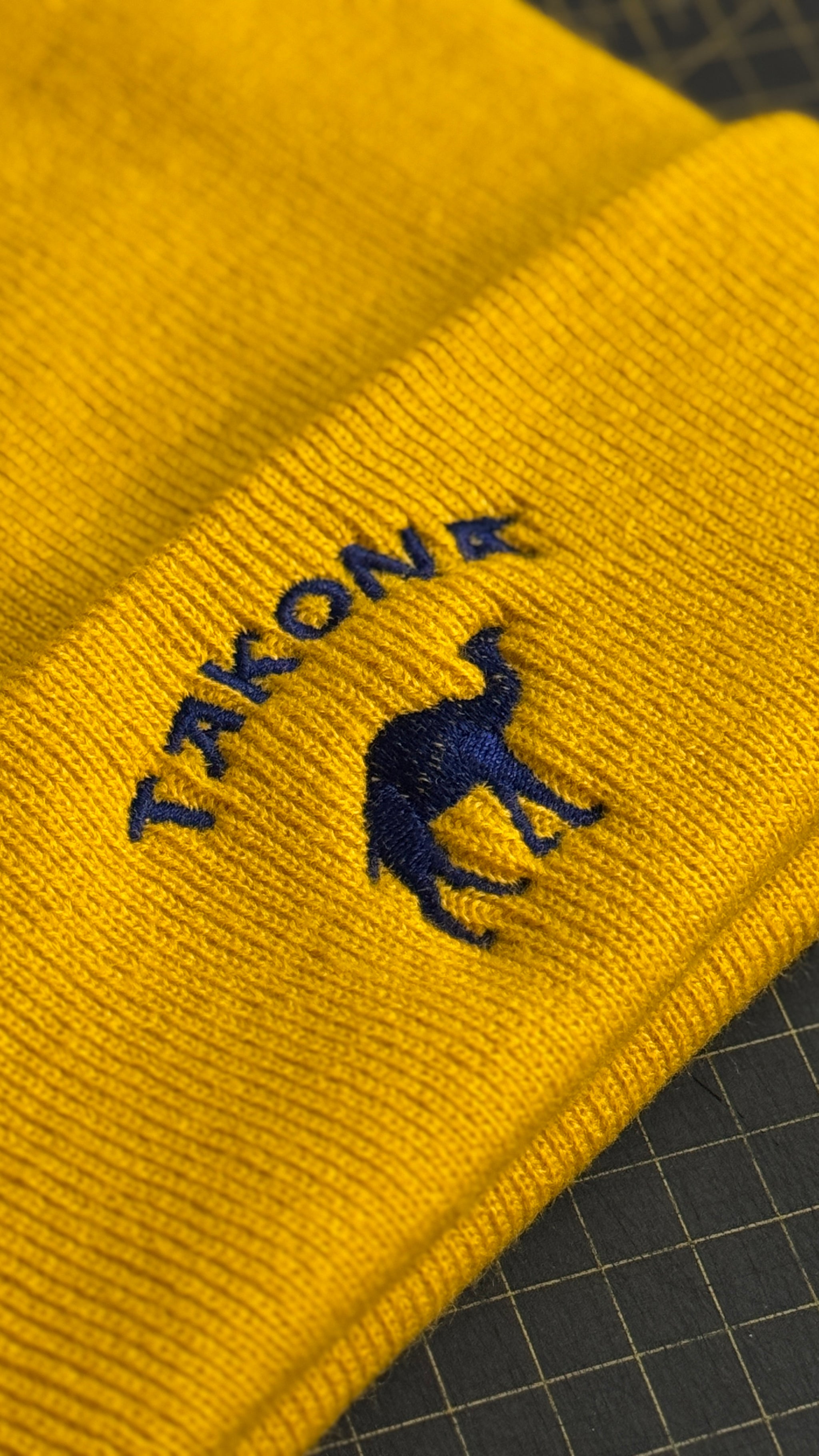 Camel Embroidered Beanie