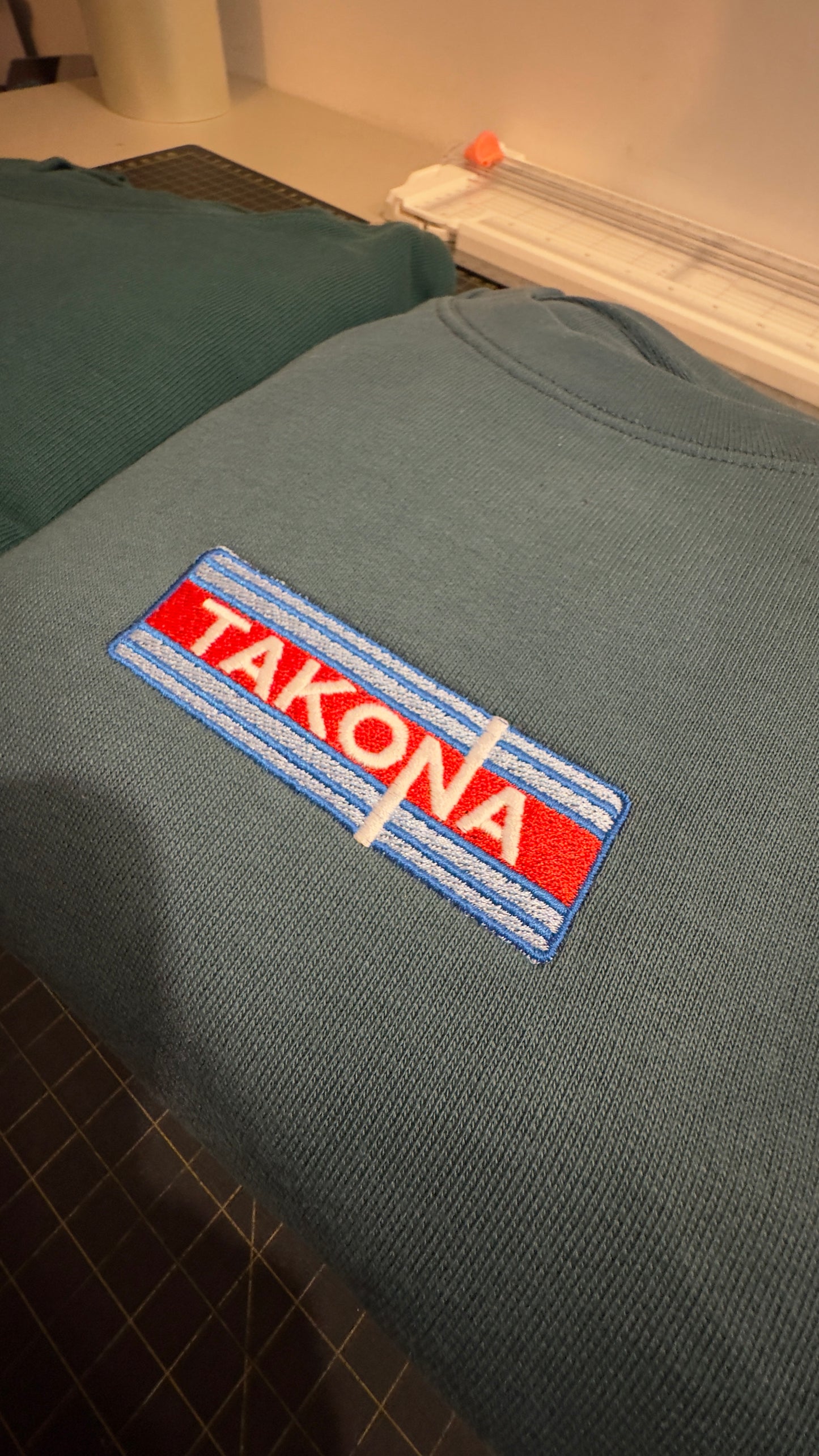 Martini Inspired Embroidered Sweatshirt