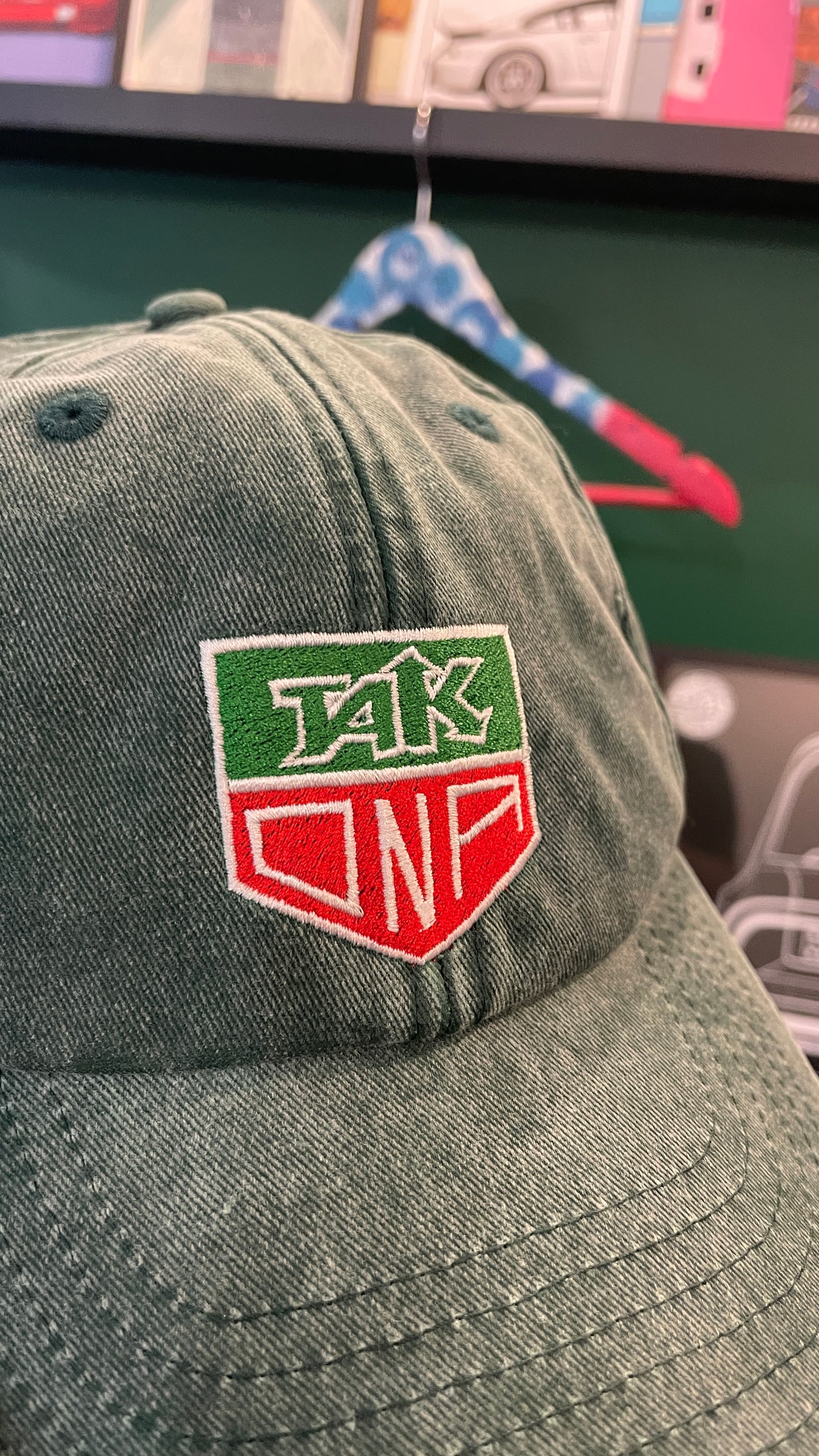 TAK ONA Tag inspired Logo Embroidered Baseball Cap
