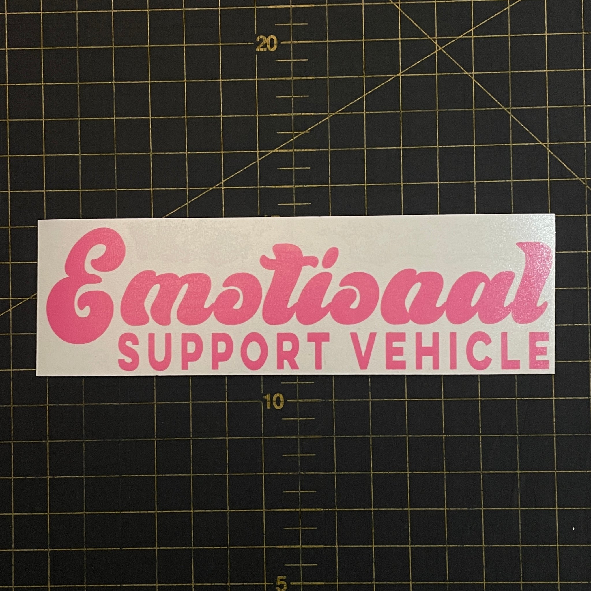 Emotional Support Vehicle Sticker