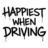 Happiest when driving Sticker