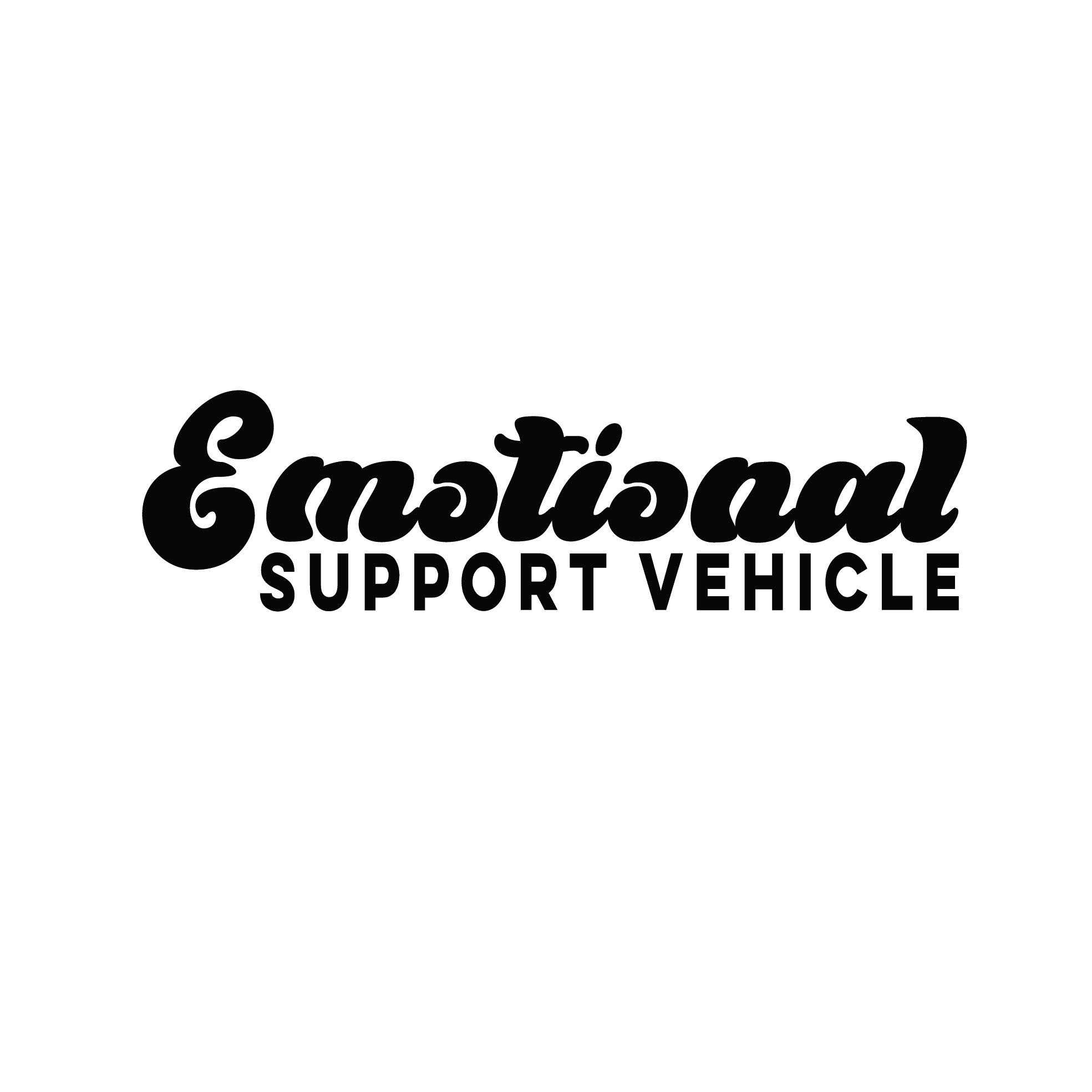 Emotional Support Vehicle Sticker