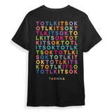 Its Ok To Tlk Rainbow Grid Tee