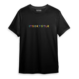 Its Ok To Tlk Rainbow Grid Tee