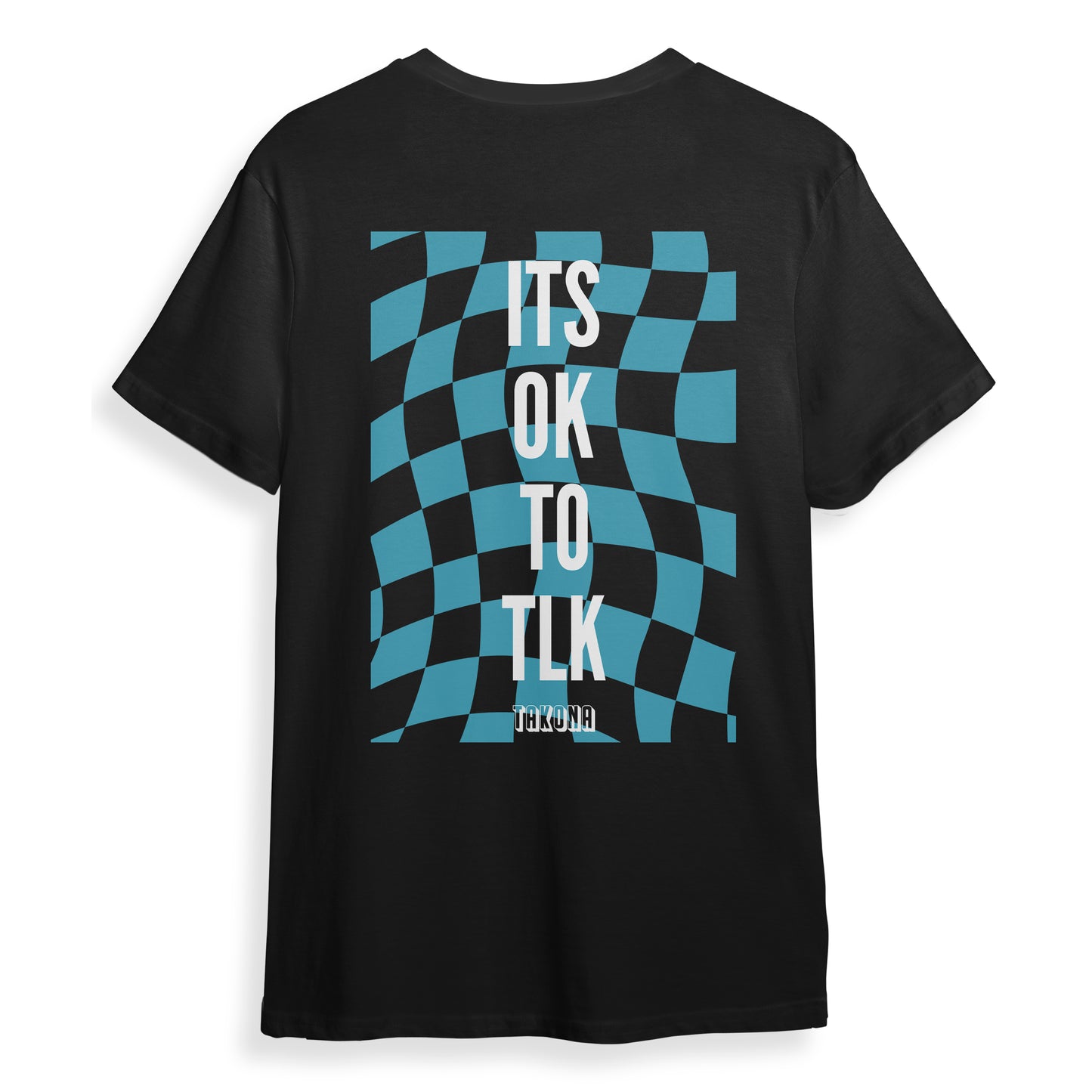 Its Ok To Tlk Chequered Flag Tee