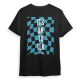 Its Ok To Tlk Chequered Flag Tee