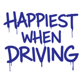 Happiest when driving Sticker