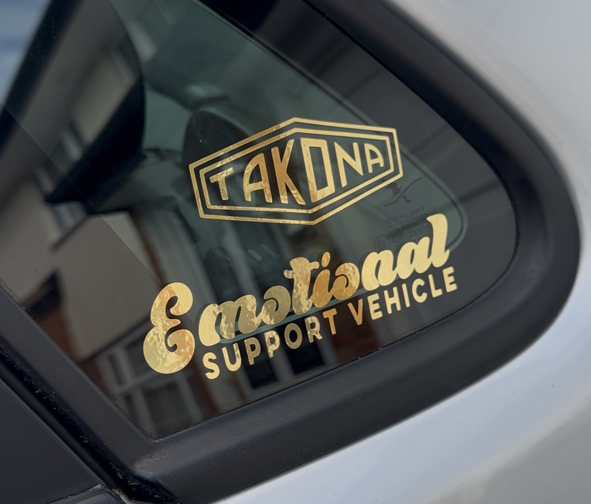 Emotional Support Vehicle Sticker