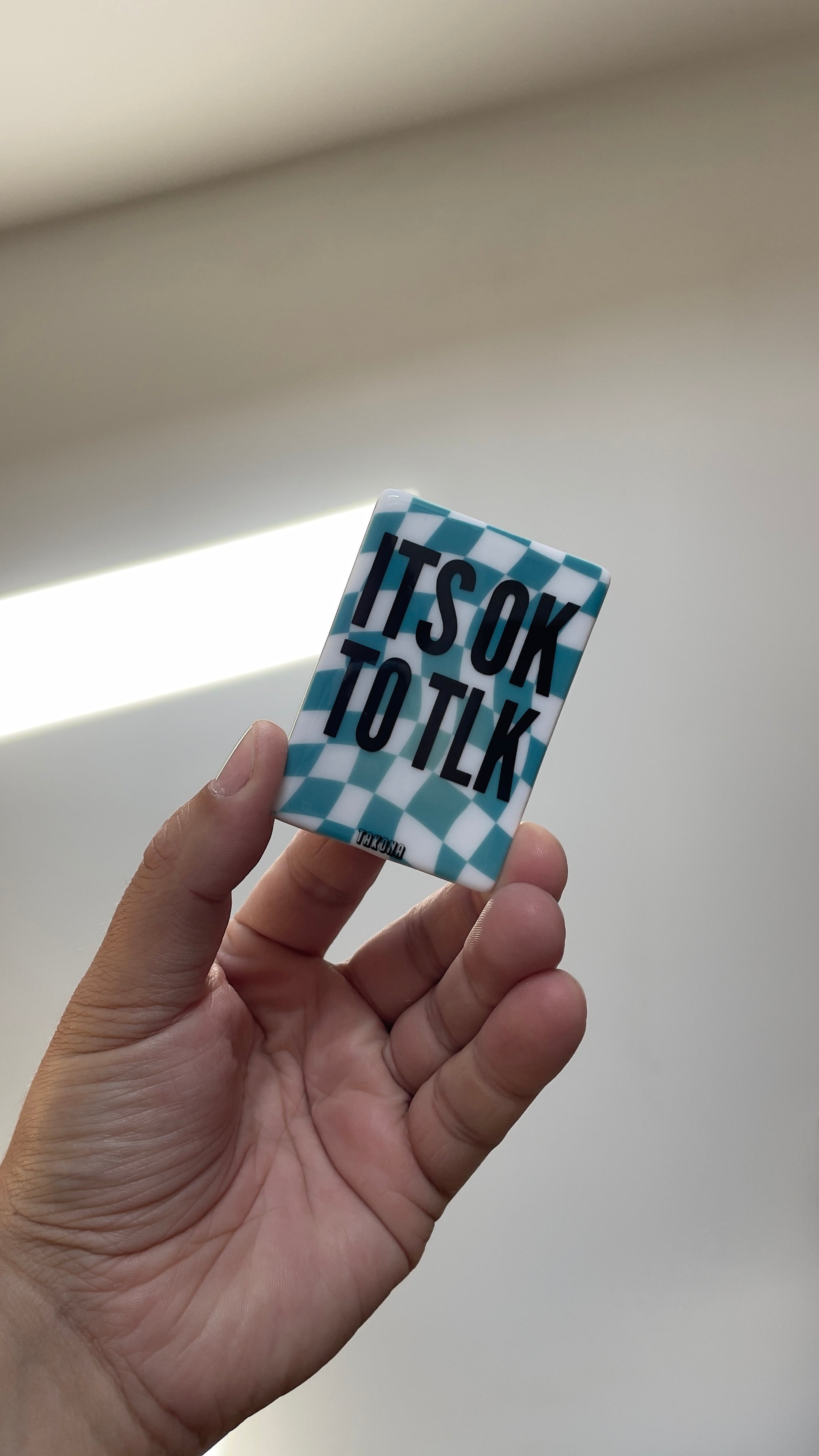 ITS OK TO TLK Cheque Ceramic Fridge Magnet