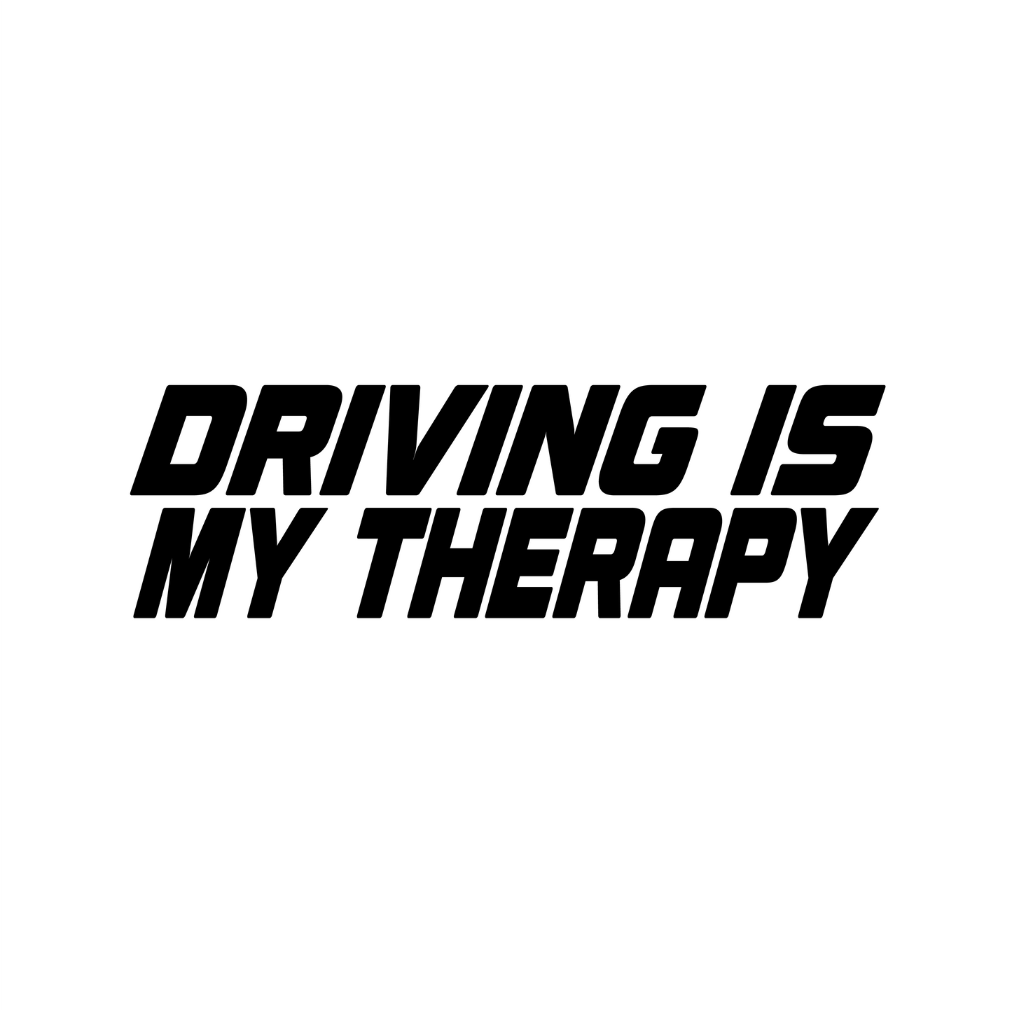 Driving Is My Therapy Sticker