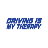 Driving Is My Therapy Sticker