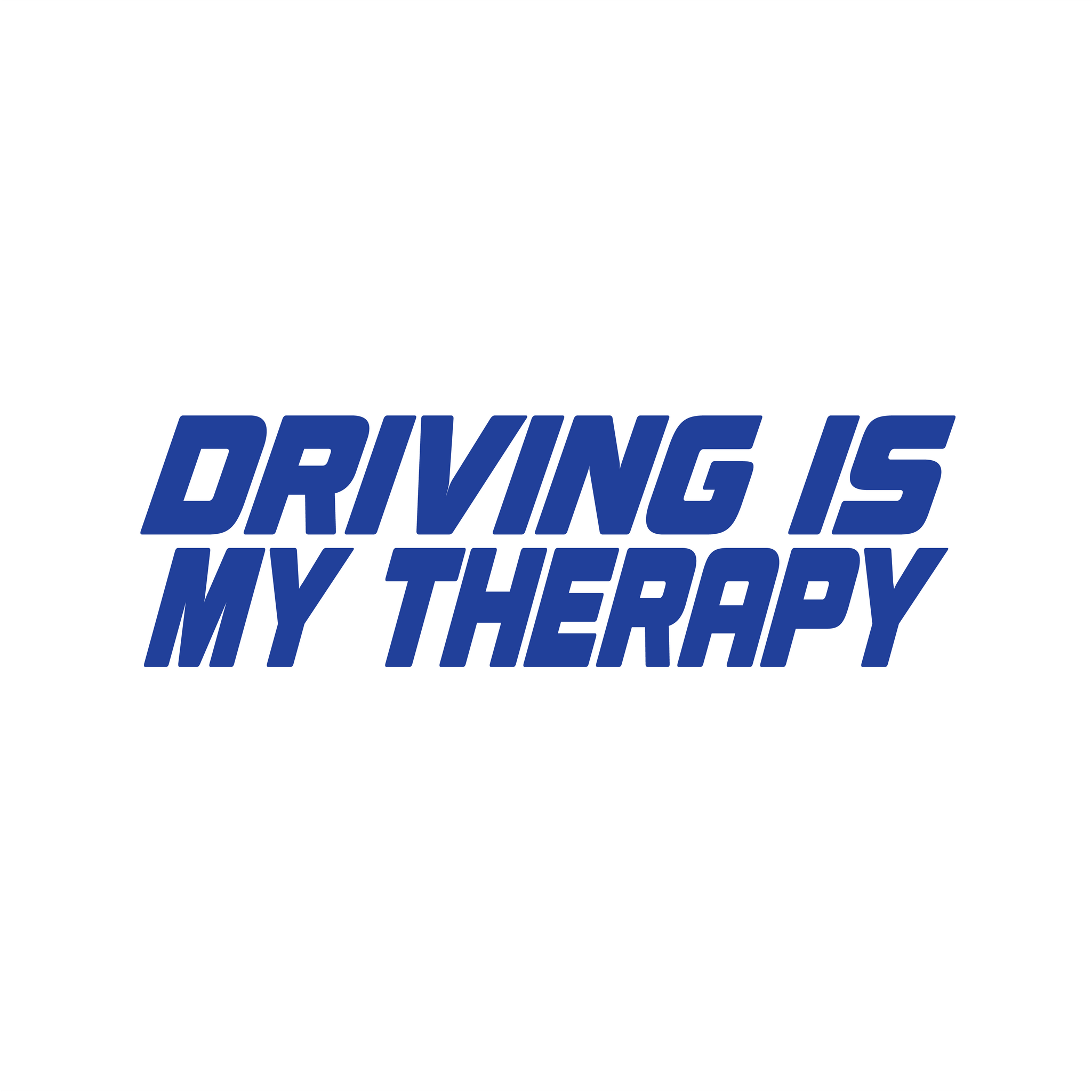 Driving Is My Therapy Sticker