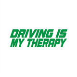 Driving Is My Therapy Sticker