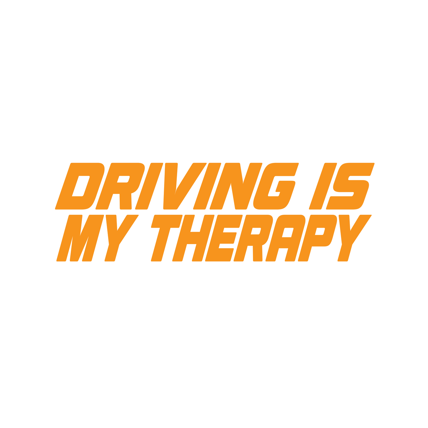 Driving Is My Therapy Sticker
