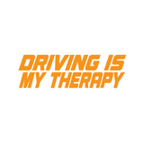Driving Is My Therapy Sticker