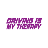 Driving Is My Therapy Sticker