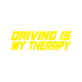 Driving Is My Therapy Sticker