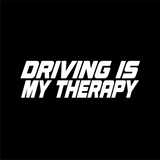 Driving Is My Therapy Sticker