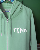 TKNA 3D Embroidered Zip Down Hoodie