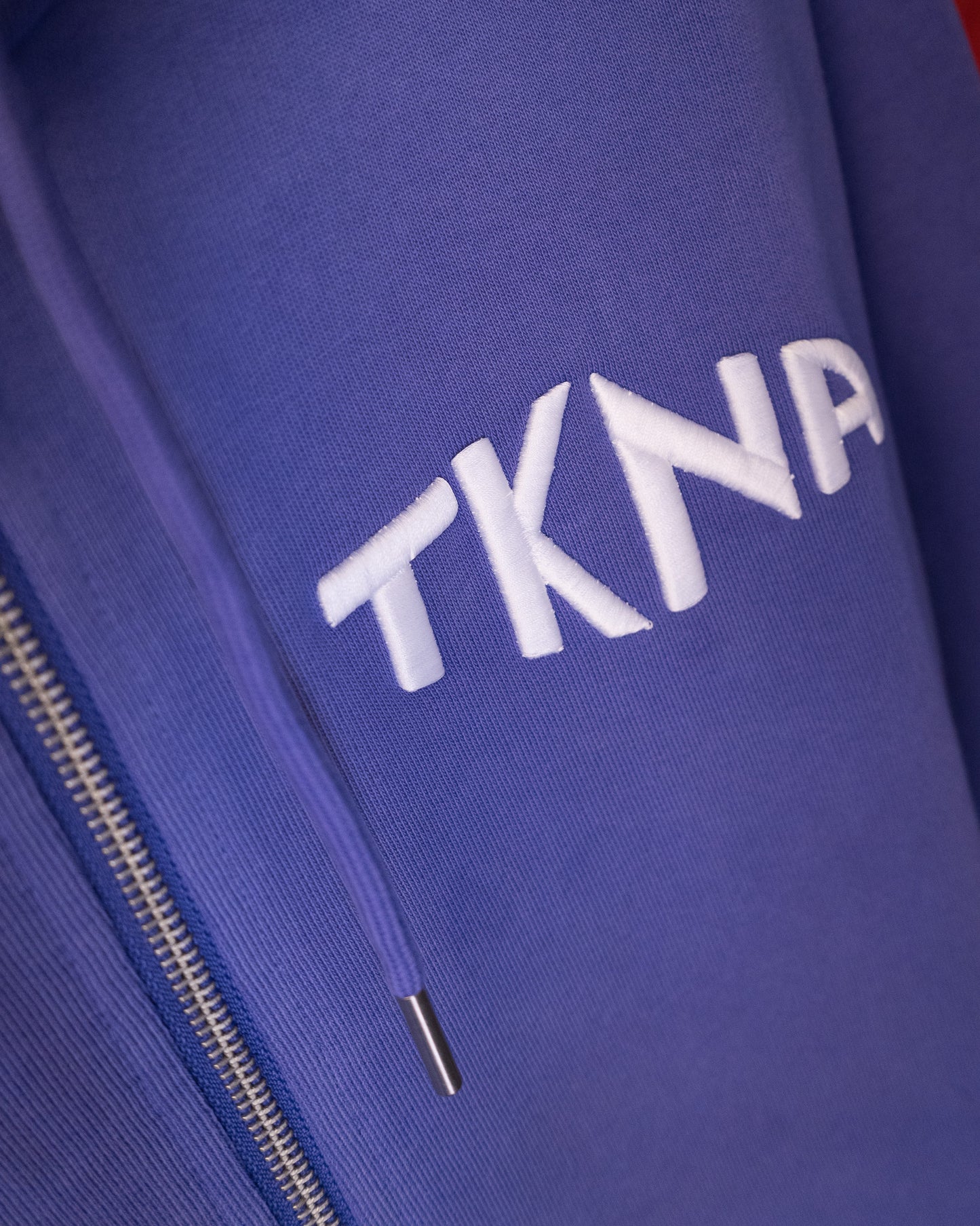 TKNA 3D Embroidered Zip Down Hoodie