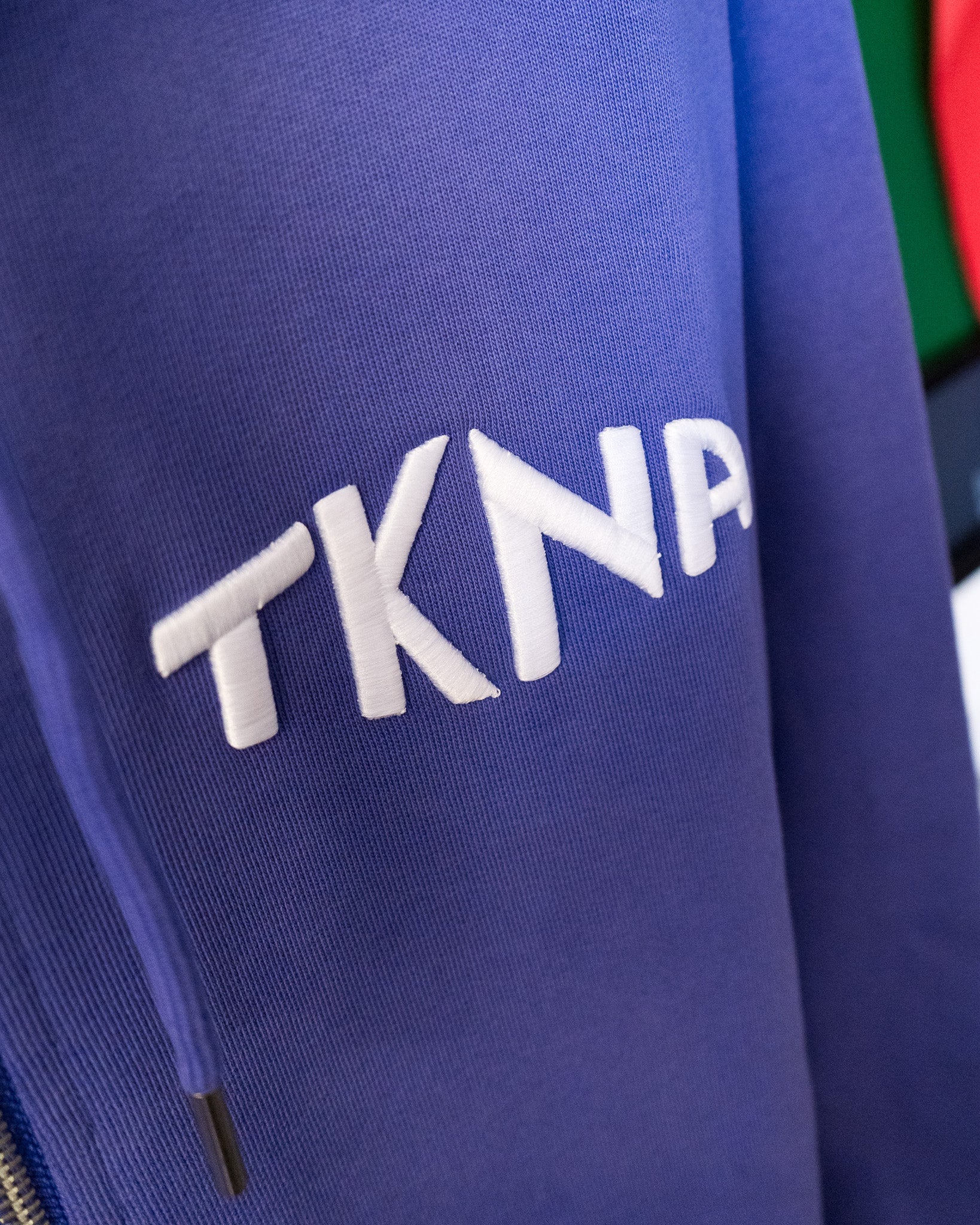 TKNA 3D Embroidered Zip Down Hoodie