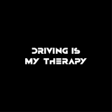 Driving Is My Therapy - Wing Mirror Sticker