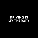 Driving Is My Therapy - Wing Mirror Sticker