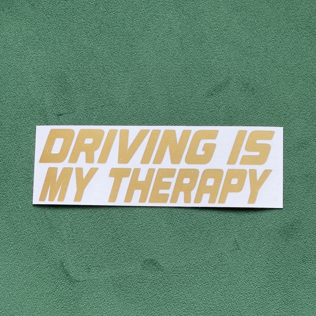 Driving Is My Therapy Sticker