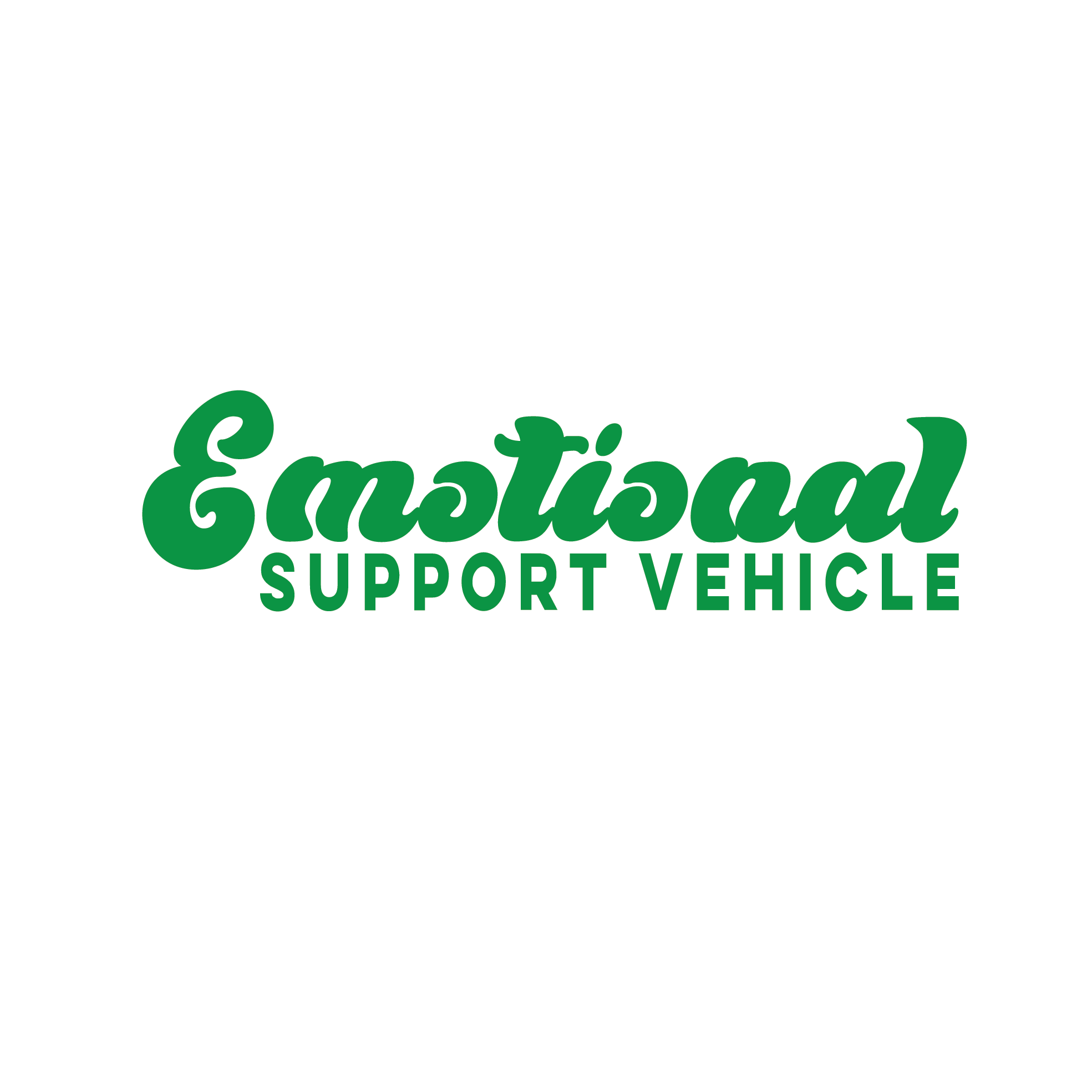 Emotional Support Vehicle Sticker