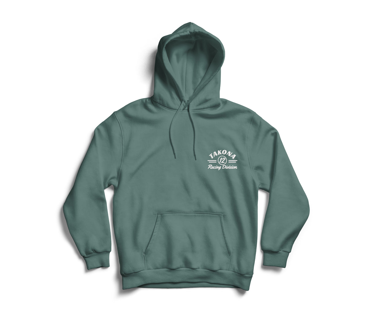 Takona Classic Racing Division hoodie in Green Bay, front view with embroidery