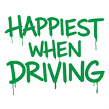 Happiest when driving Sticker