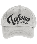 Takona Cursive Its Ok To Tlk Vintage Baseball Cap
