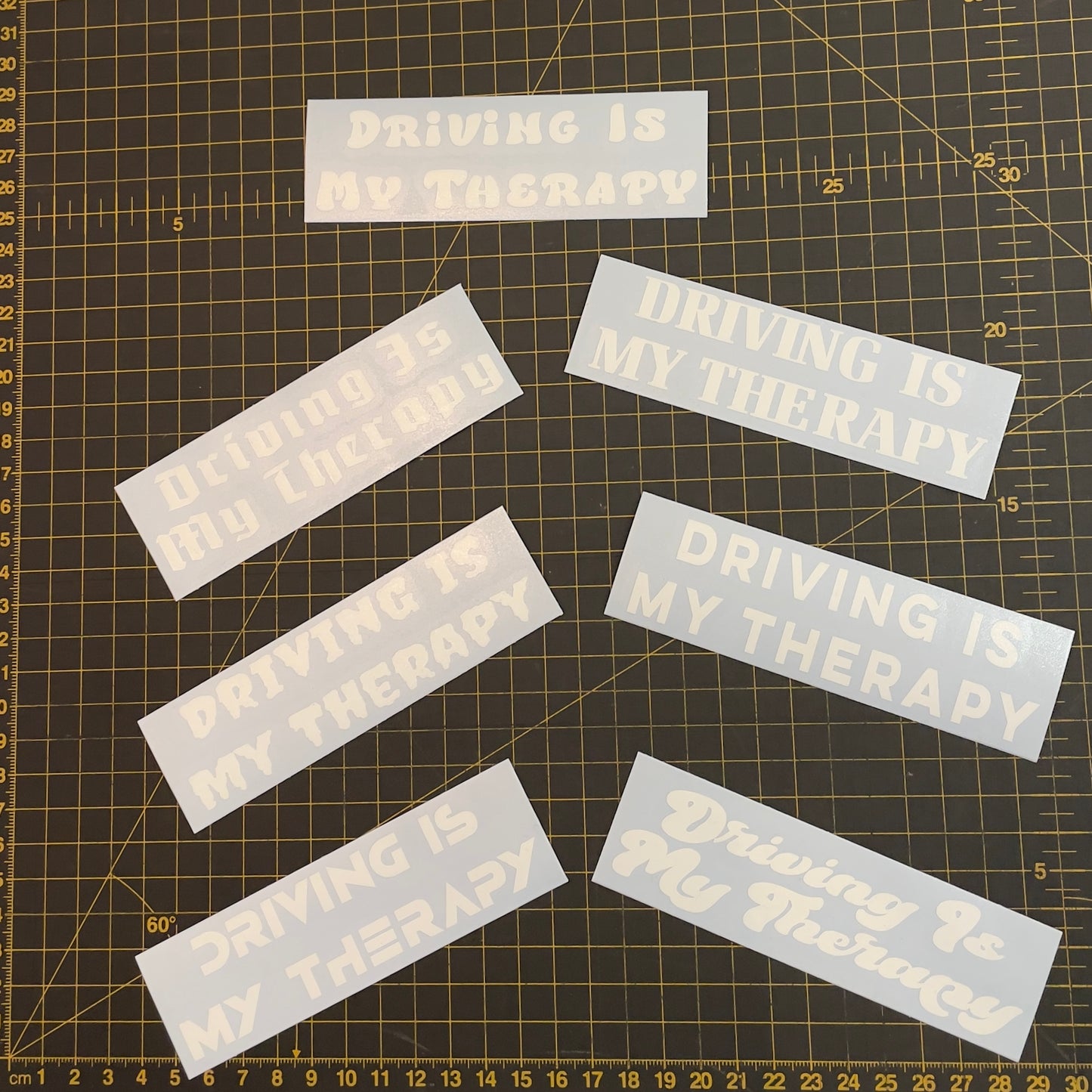 Driving Is My Therapy - Wing Mirror Sticker
