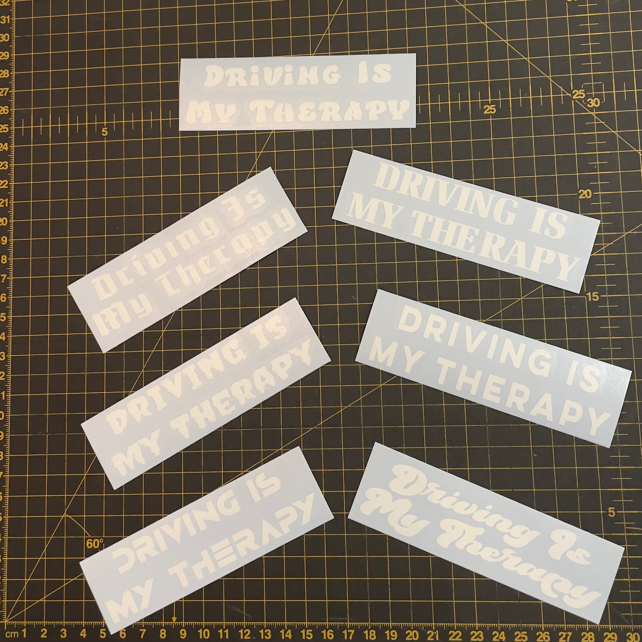 Driving Is My Therapy - Wing Mirror Sticker