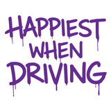 Happiest when driving Sticker