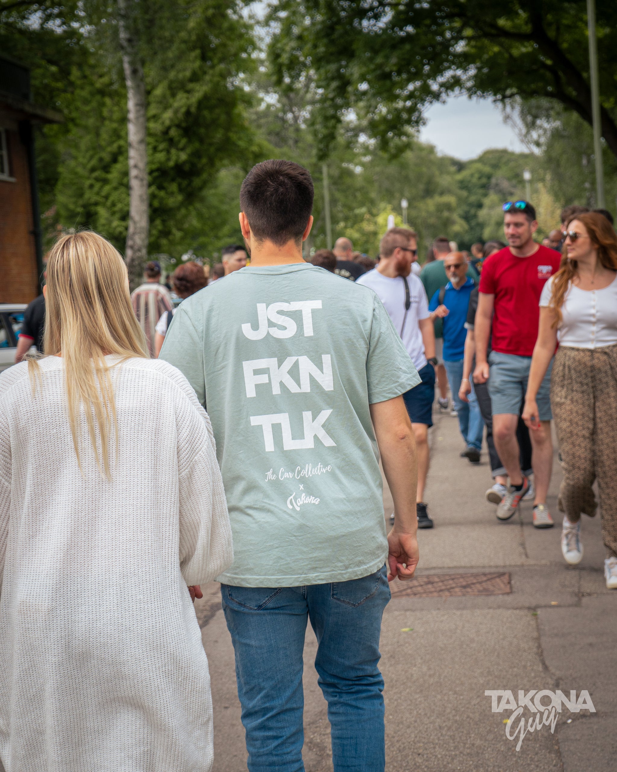 JST FKN TLK - Car Collective Colab Tee