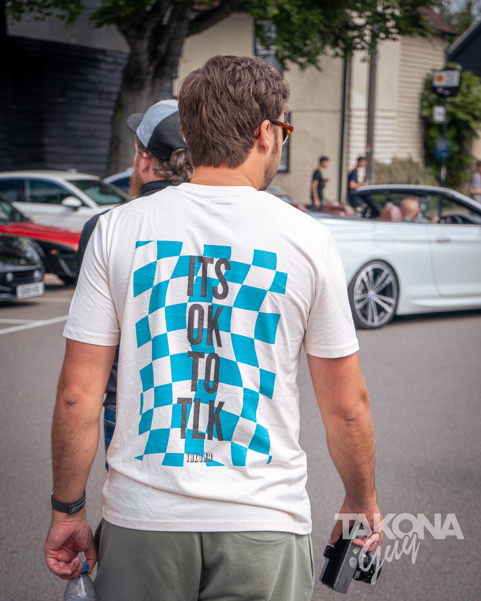 Its Ok To Tlk Chequered Flag Tee