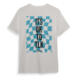 Its Ok To Tlk Chequered Flag Tee