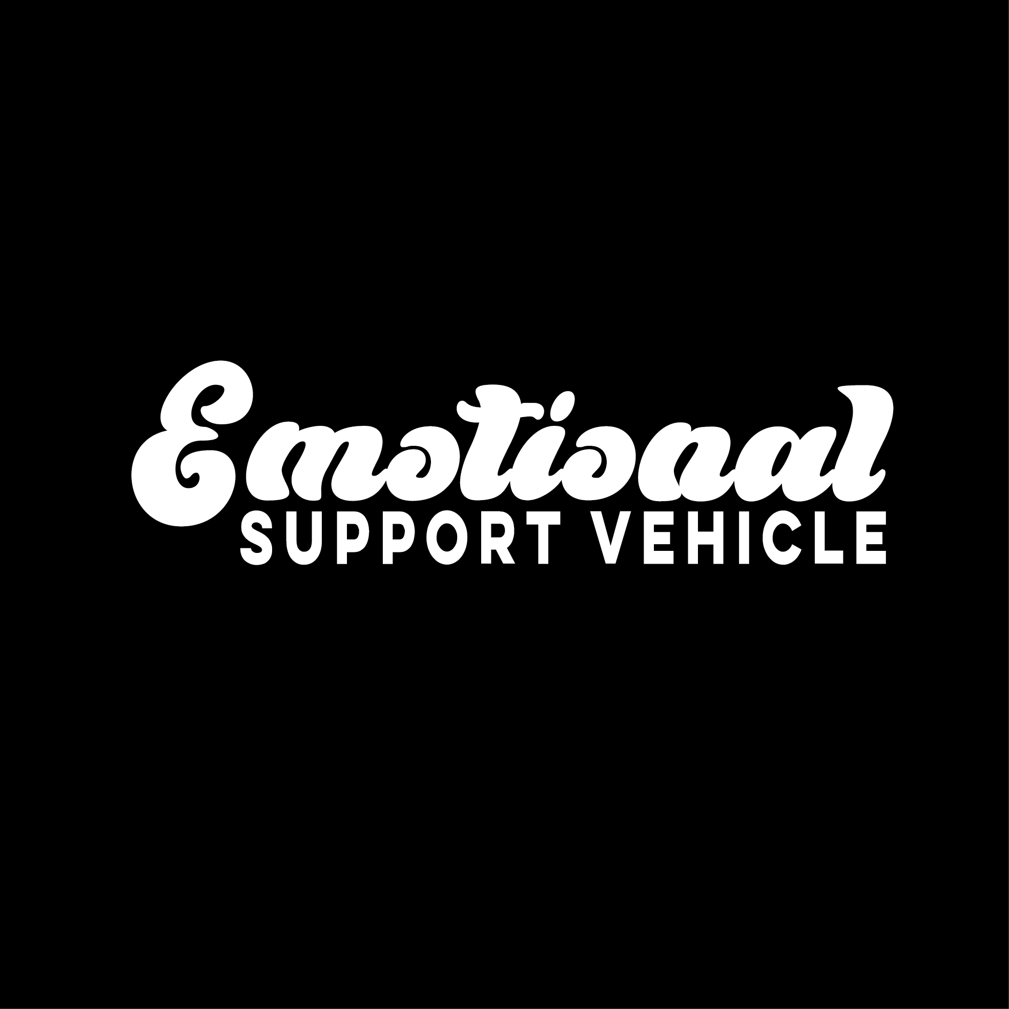 Emotional Support Vehicle Sticker