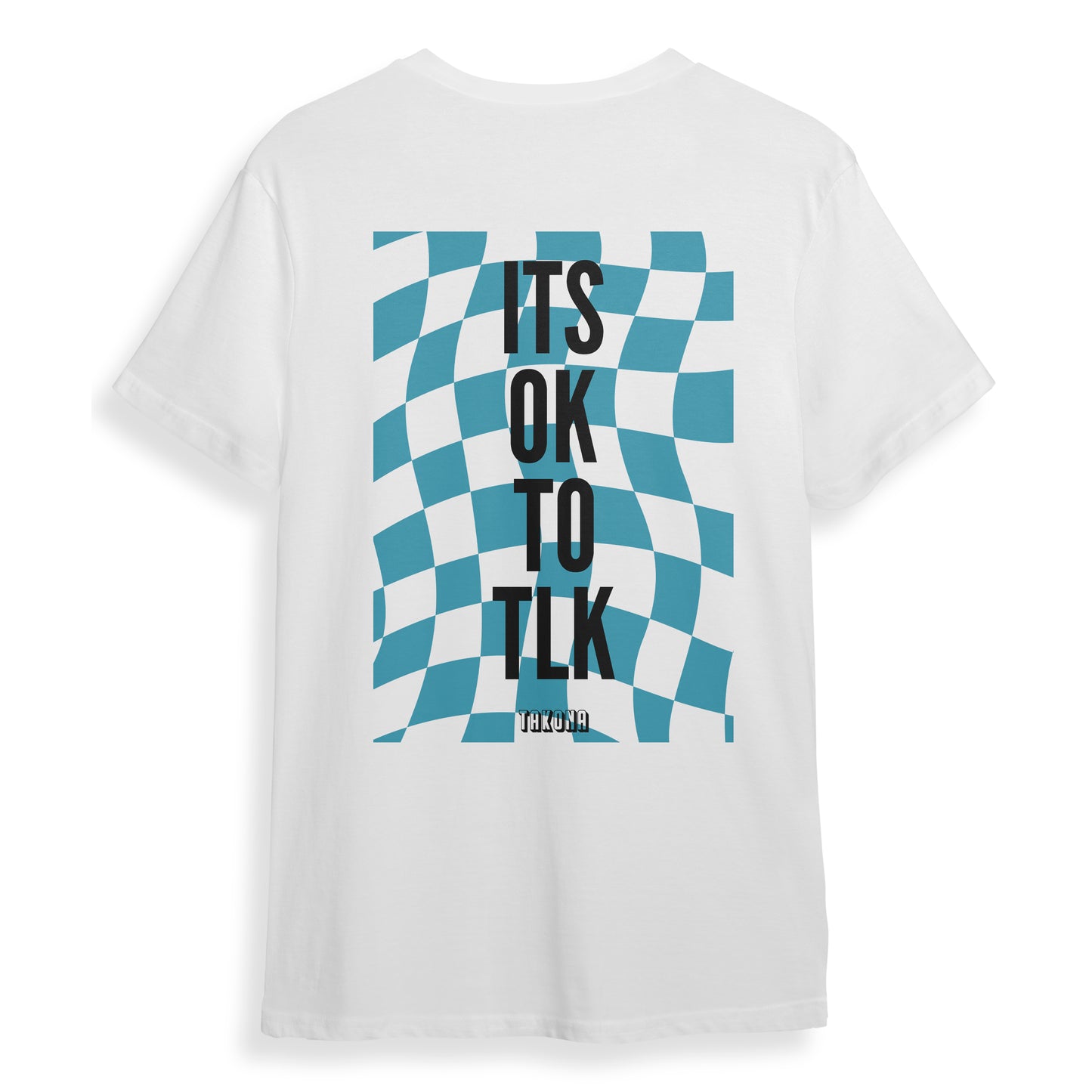 Its Ok To Tlk Chequered Flag Tee