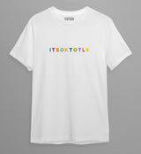 Its Ok To Tlk Rainbow Grid Tee