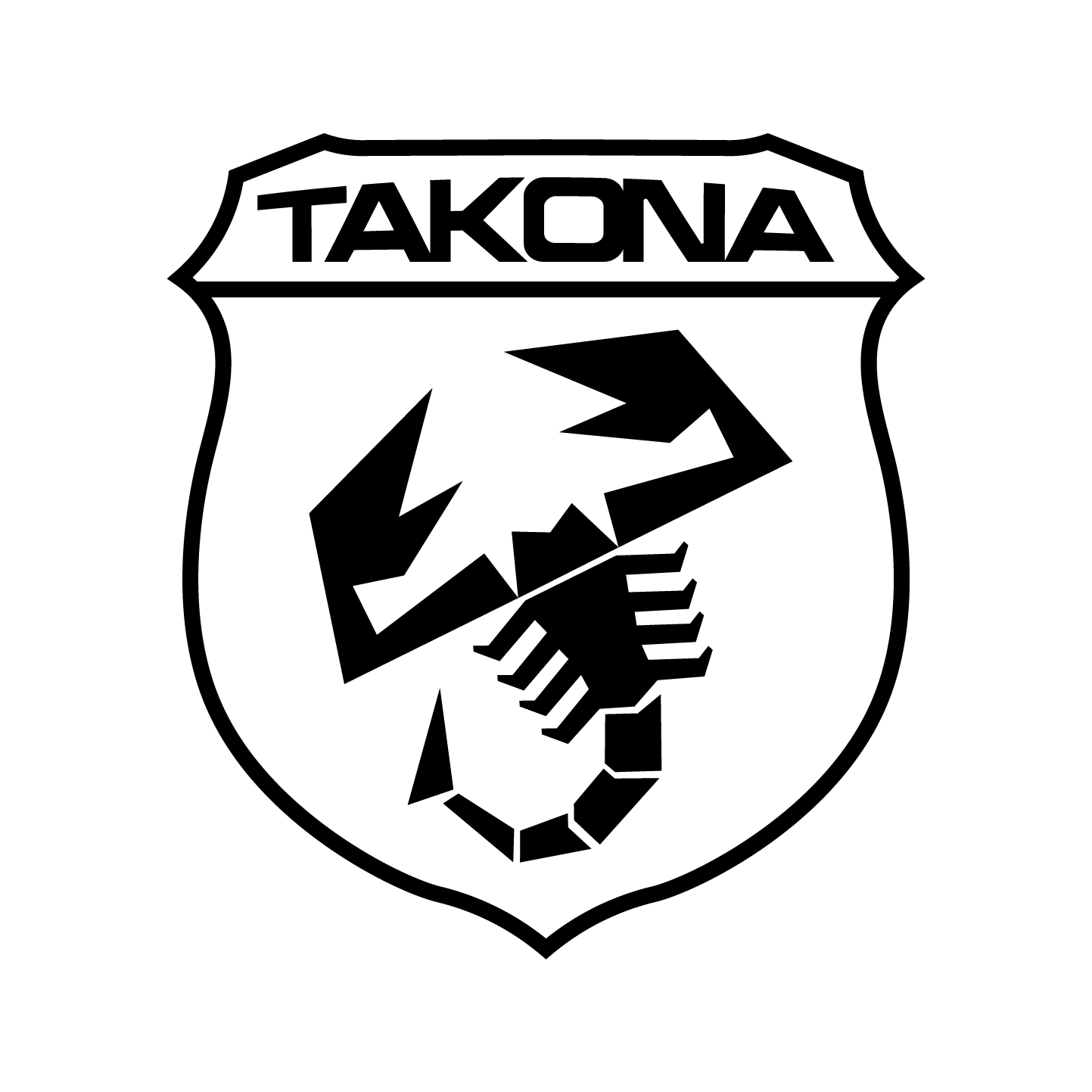 Takona Scorpion Shield Sticker