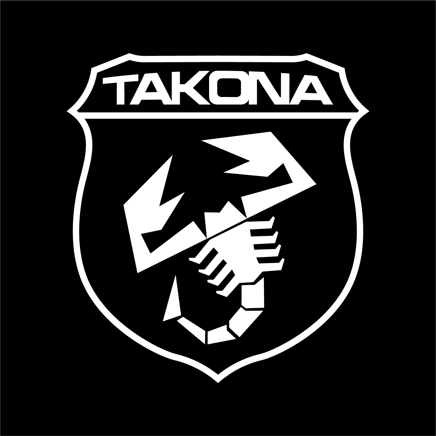 Takona Scorpion Shield Sticker