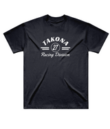 Takona Racing Division No. 27 edition box fit tee in navy, front view