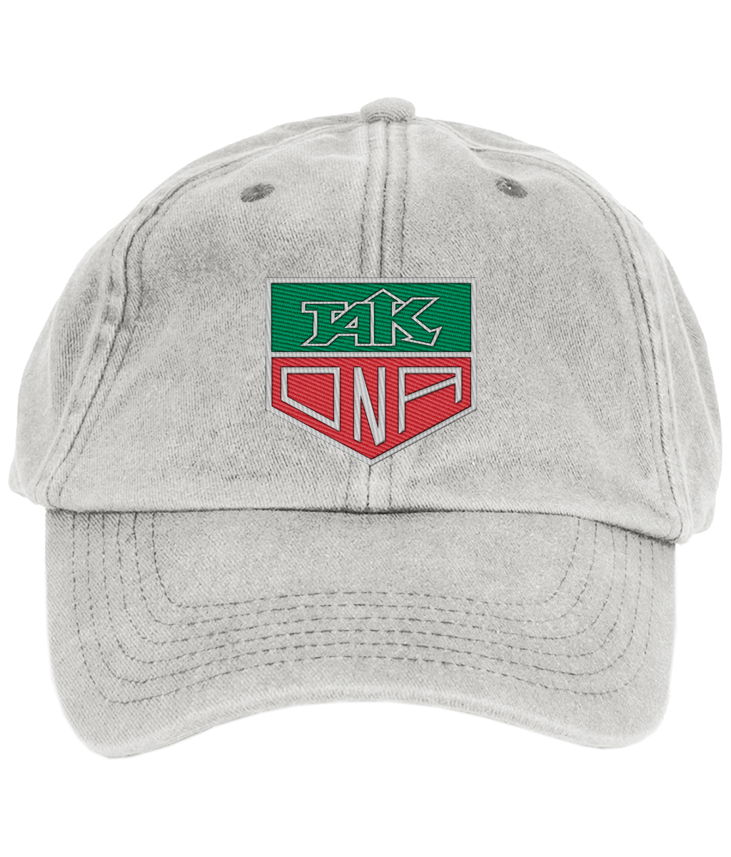 TAK ONA Tag inspired Logo Embroidered Baseball Cap