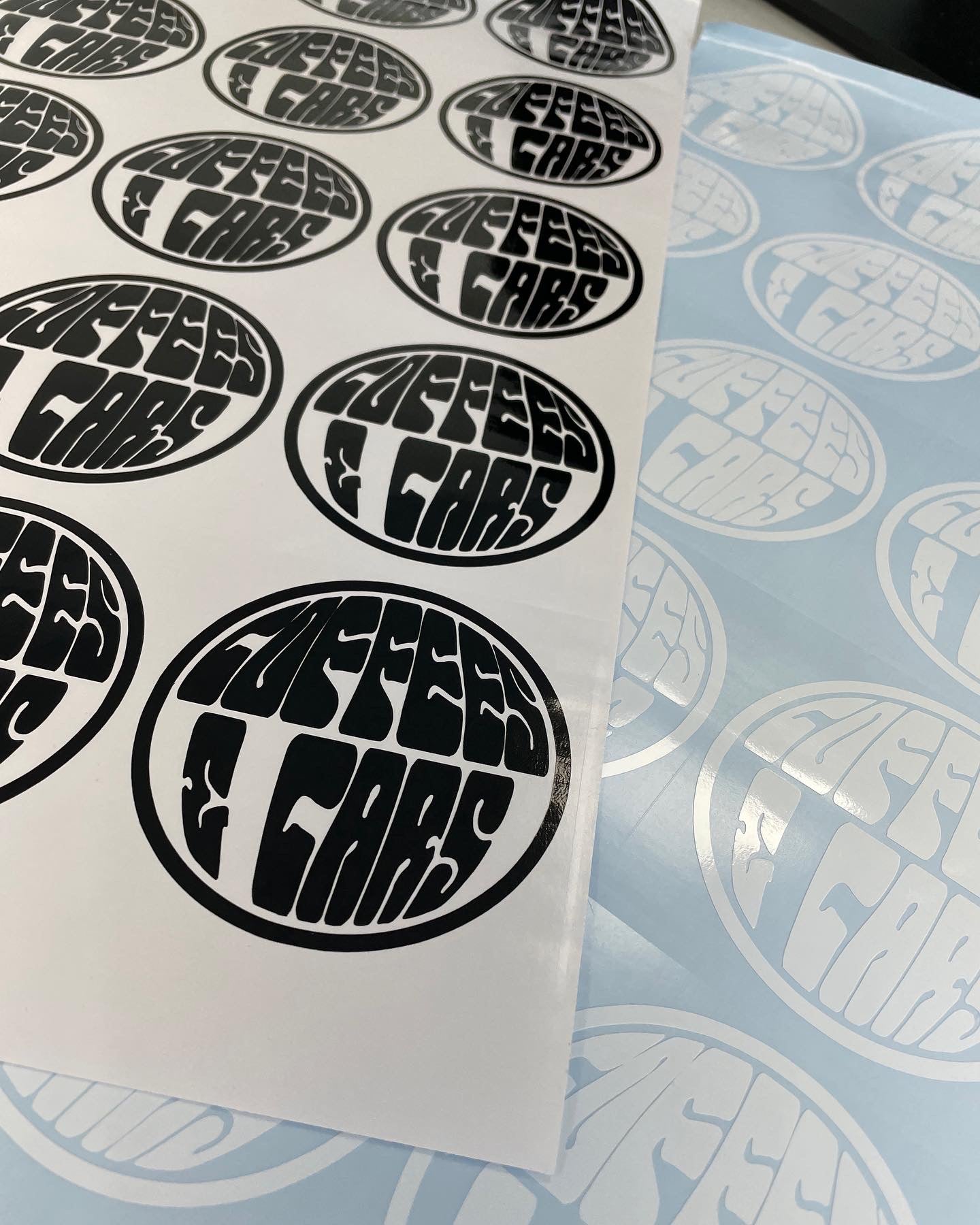 Coffees and Cars Sticker
